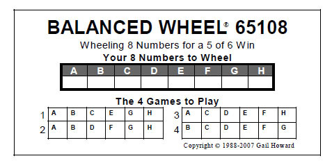 Pick-6 Wheel Sample