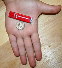 flash drive fits in the palm of your hand!