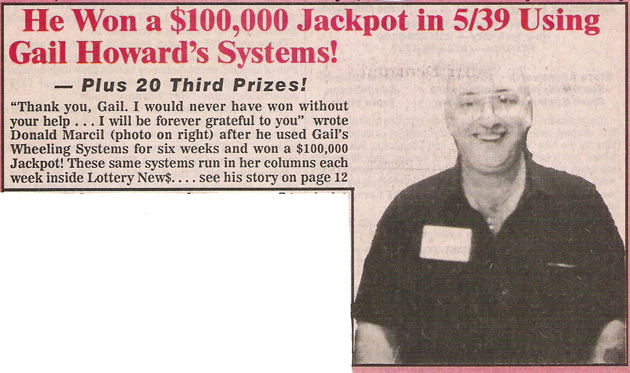 Donald Marcil wins Michigan Cash 5 Lotto