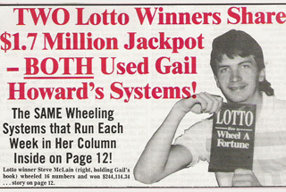 Gail Howard has 2 lotto winners that split a jackpot