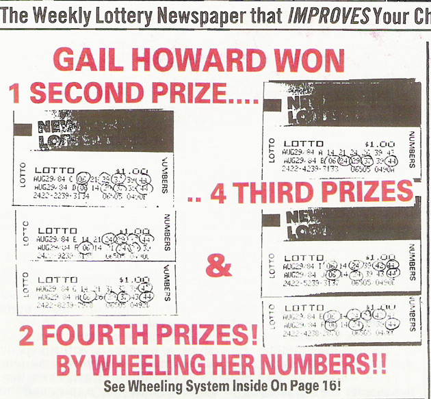 Has Gail Howard won the Lottery? Proof of prize wins.