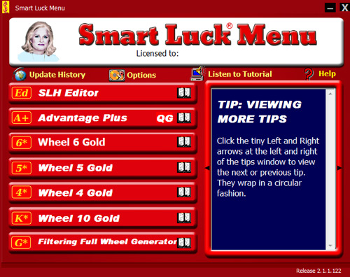 Smart Luck Software Flash Drive Menu