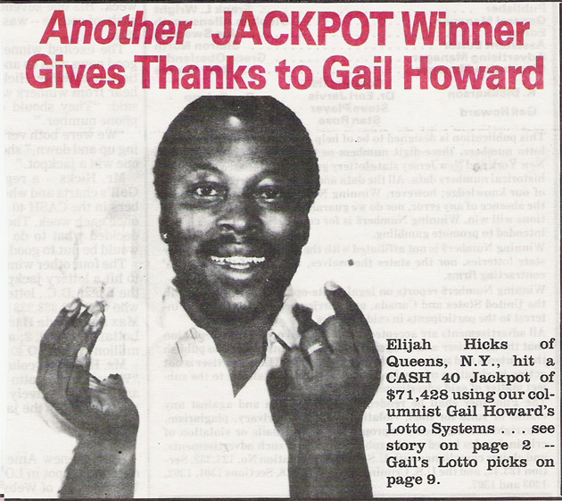 Elijah Hicks Won NY Lotto