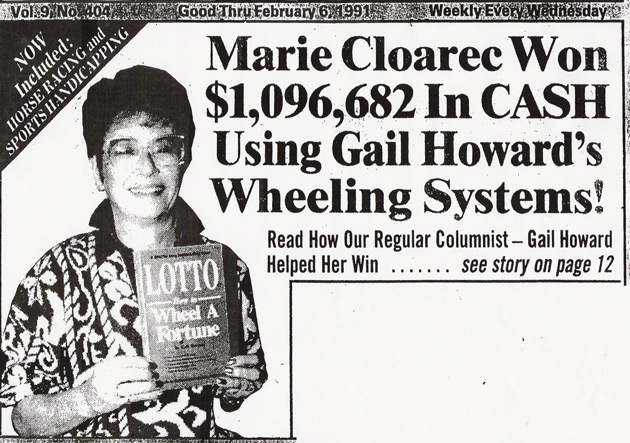 Marie Cloarac won Canadian Lotto