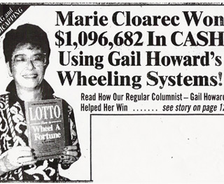 Gail Howard Wheel Wins over a million dollars