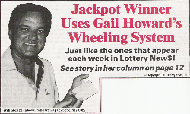 Gail Howard Lotto Systems Helps Winner Hit Florida Fantasy 5 Jackpot FL Fantasy Five Lotto Winner Will Monge
